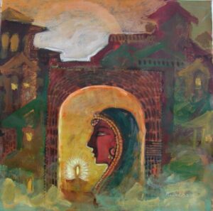 Sun to earth - Woman to house