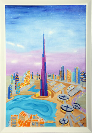 Dubai - The Burj Khalifa standing tall